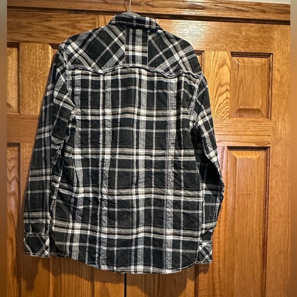 BKE Black Plaid Men's Shirt - Picture 3 of 5